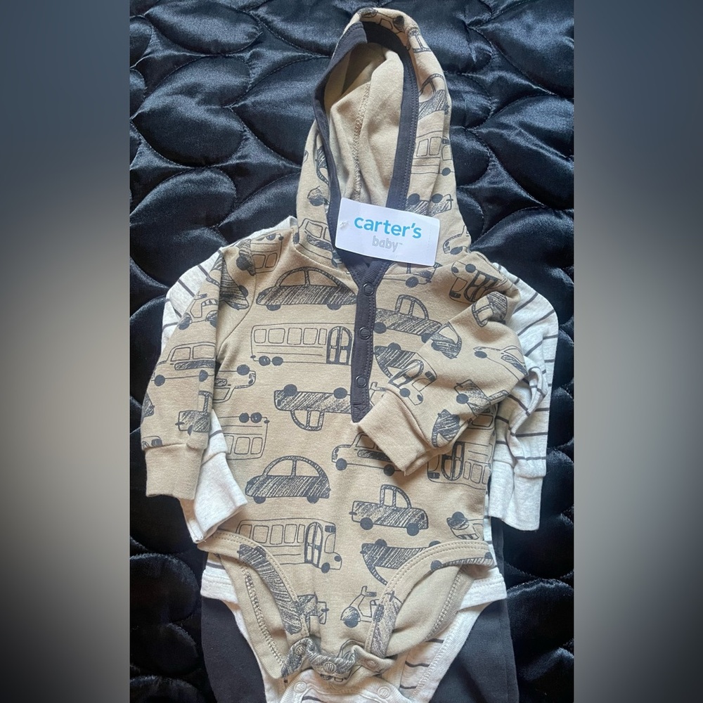 Carters baby boy 3 piece outfit set 3 months
